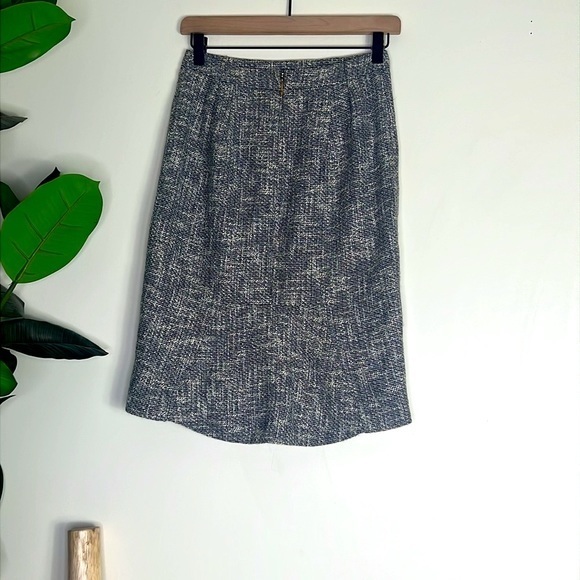 Tory‎ Burch Gray Tweed Pencil Skirt Size 2 - Picture 7 of 12
